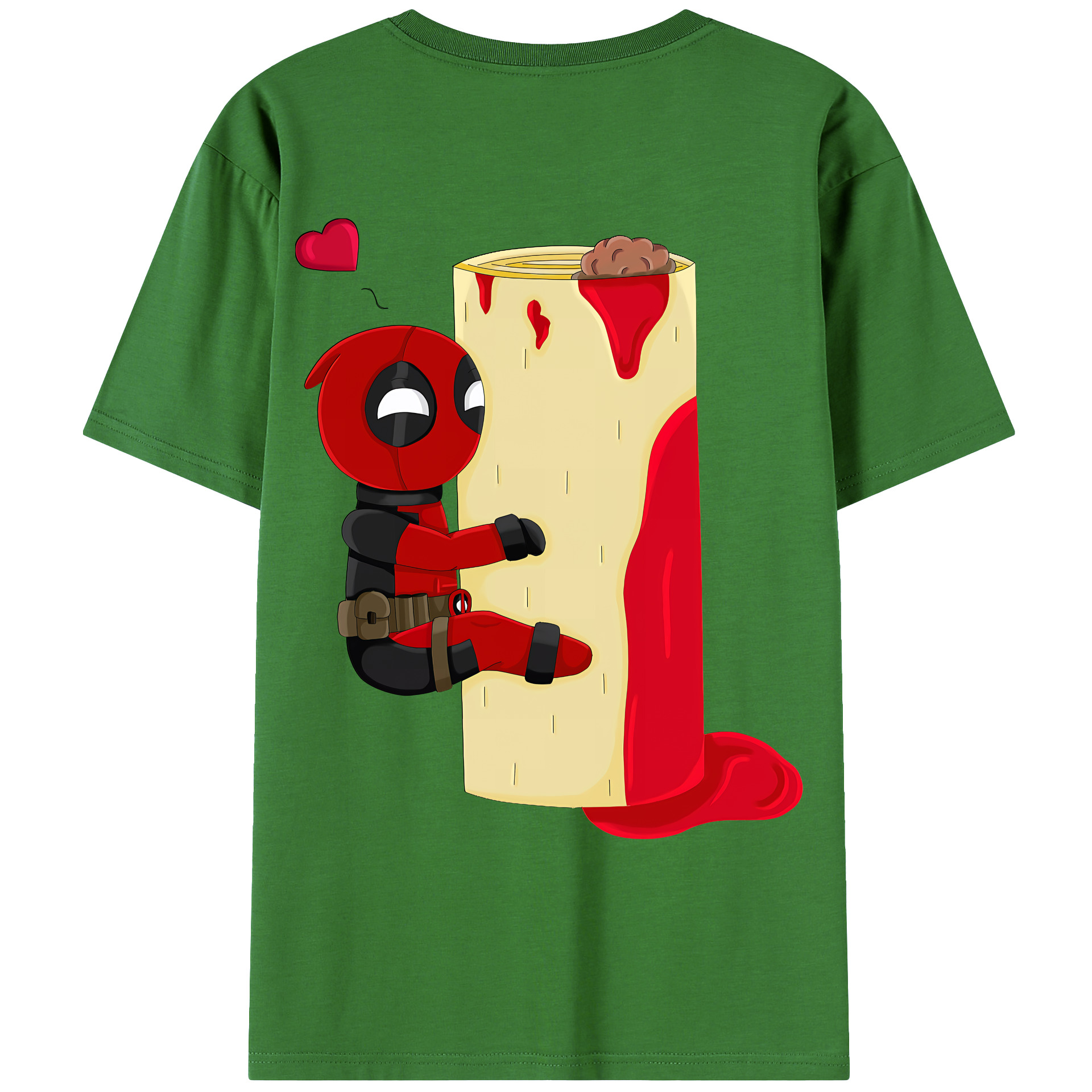 （画像用） Deadpool デッドプール レディース半袖Tシャツ(バックプリント)